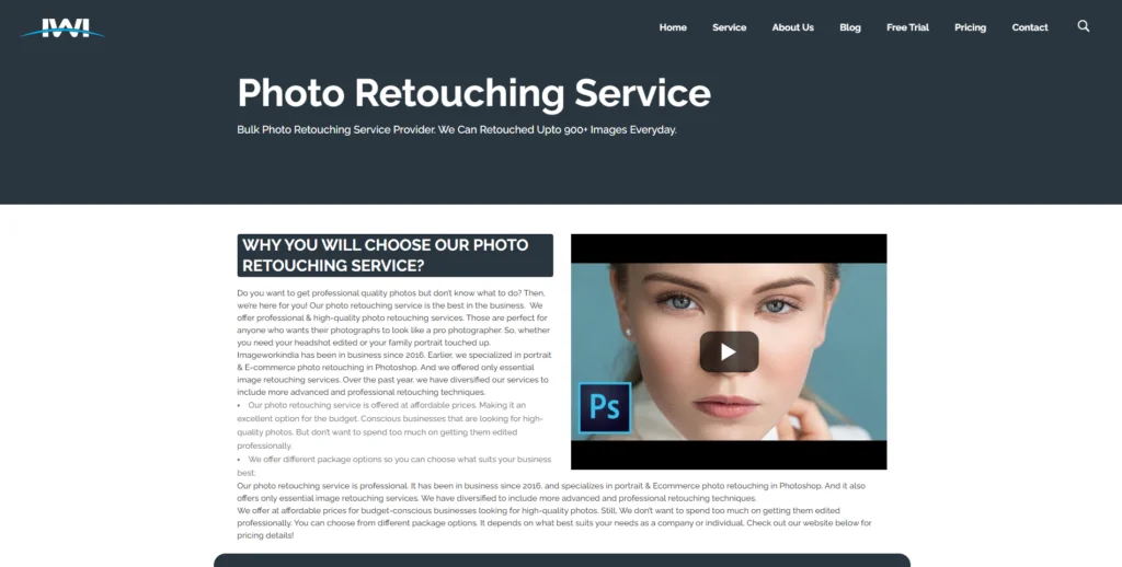 Photo Retouching Service 