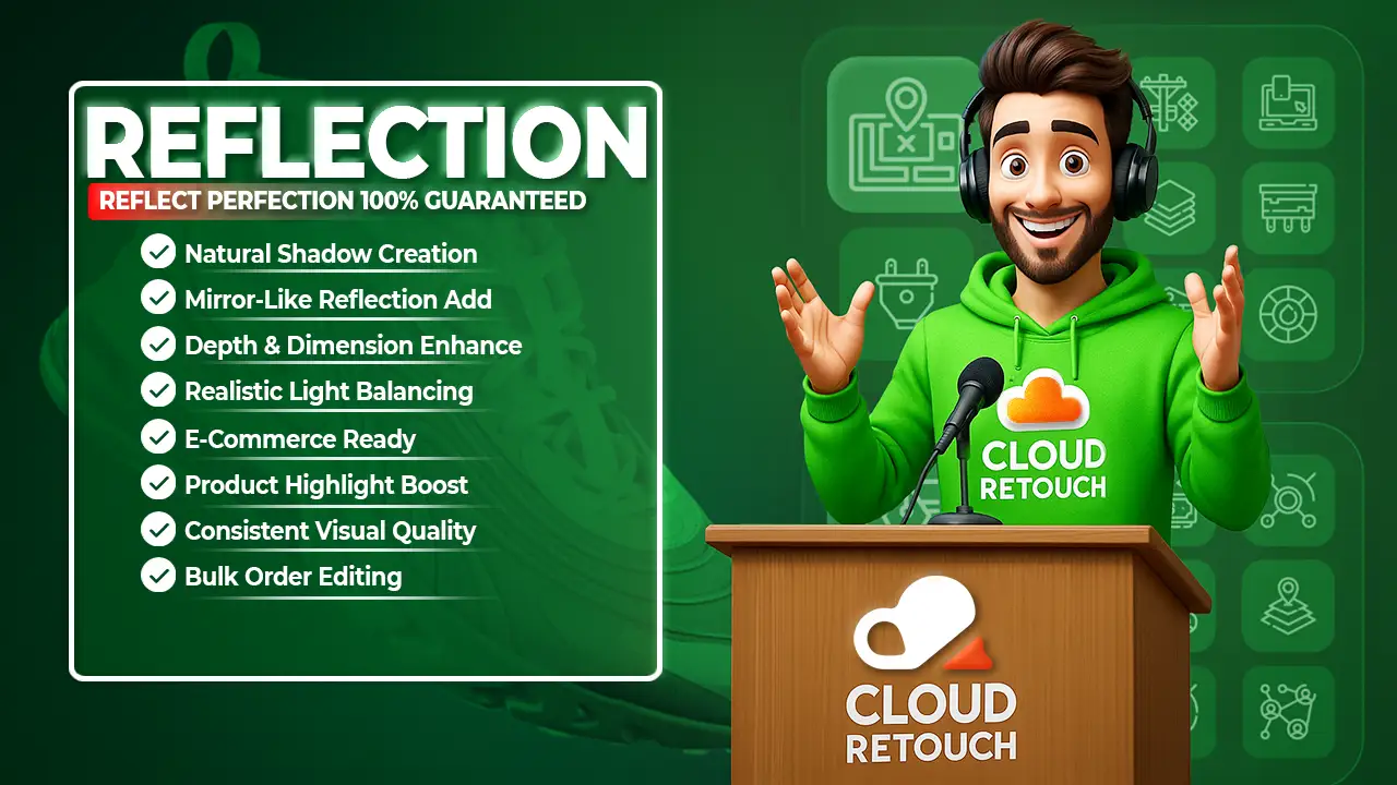 Reflection Shadow Services by Cloud Retouch