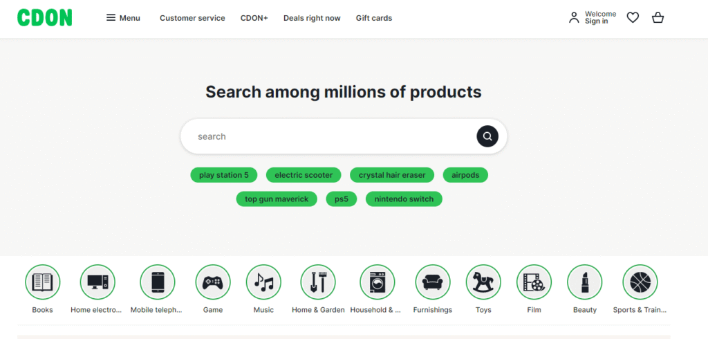Cdon | When a Great Deal Means a Great Deal CDON.se