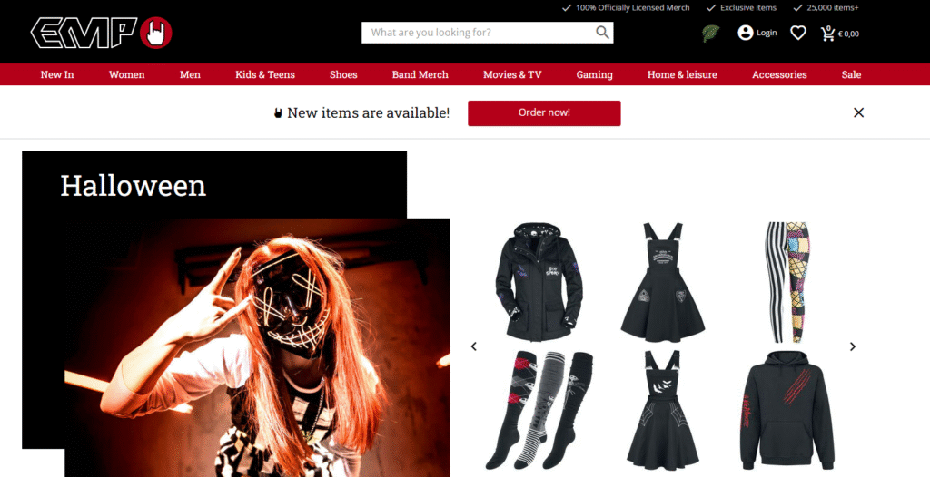 EMP Shop | Musik, Film & Gaming | Powered by Sweden Rock