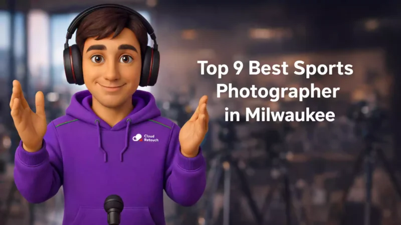 CloudRetouch character in a Milwaukee studio representing the best sports photographer in Milwaukee