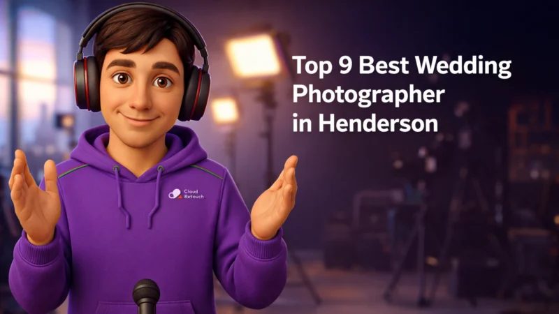 CloudRetouch character in a Henderson studio showcasing Top 9 Best Wedding Photographer in Henderson