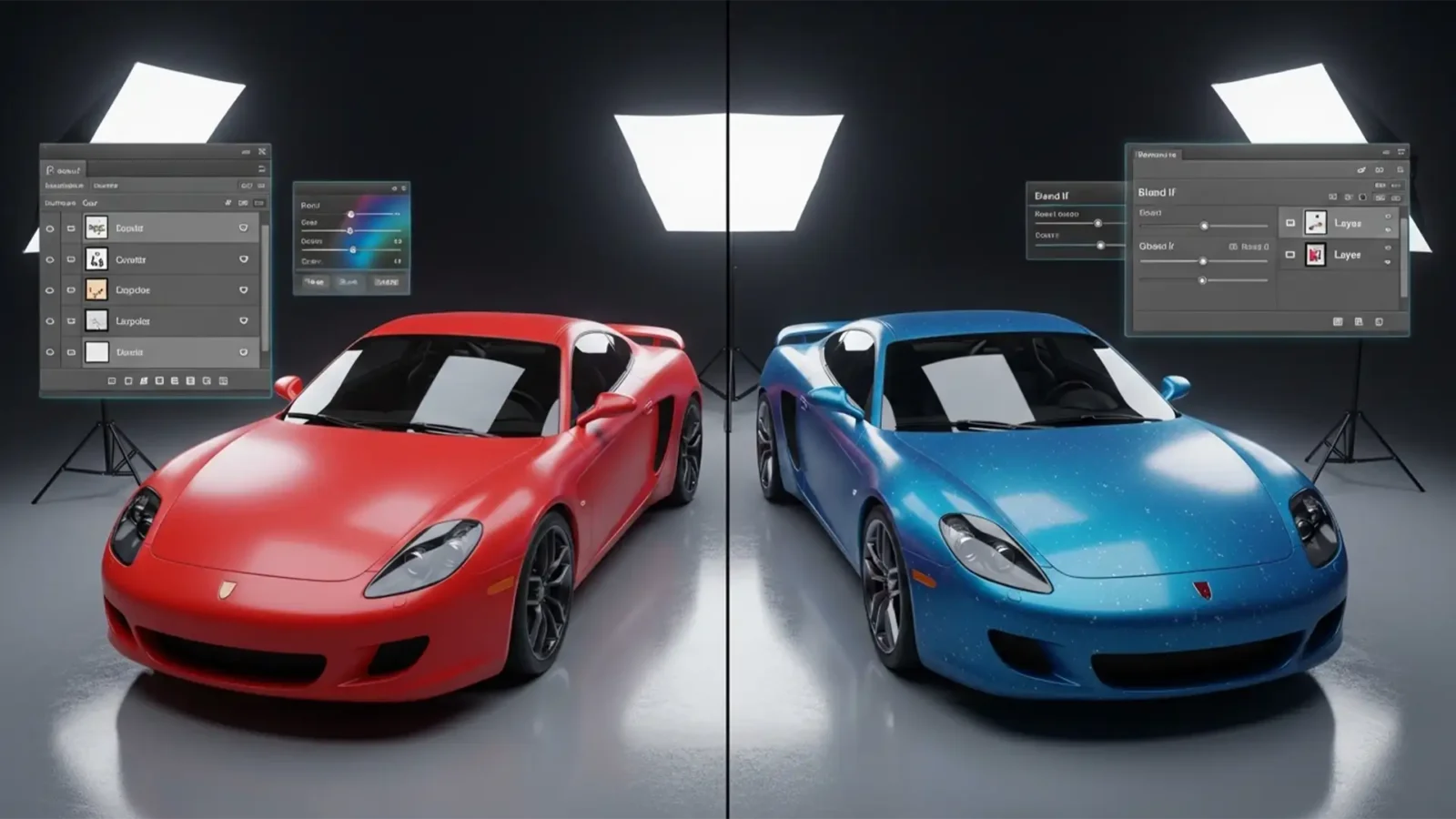 Change Car Color in Photoshop & Retain Reflections Featured Image