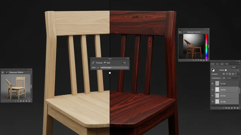 Change Wood Stain Color Photoshop Generative Fill Pro Guide Featured Image