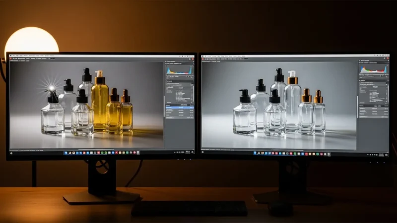 Clear Results Solving the Batch Glass Reflection Problem in Product Photography Featured Image