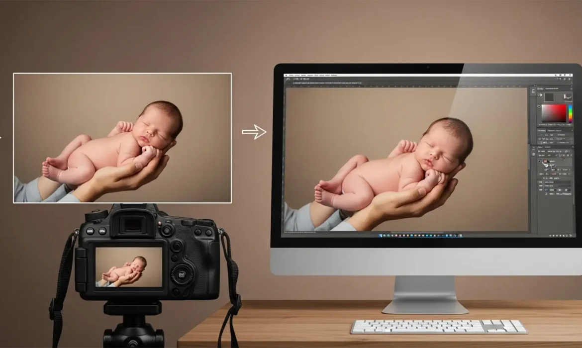 Composite Newborn Poses Safely in Photoshop Pro Guide Featured Image