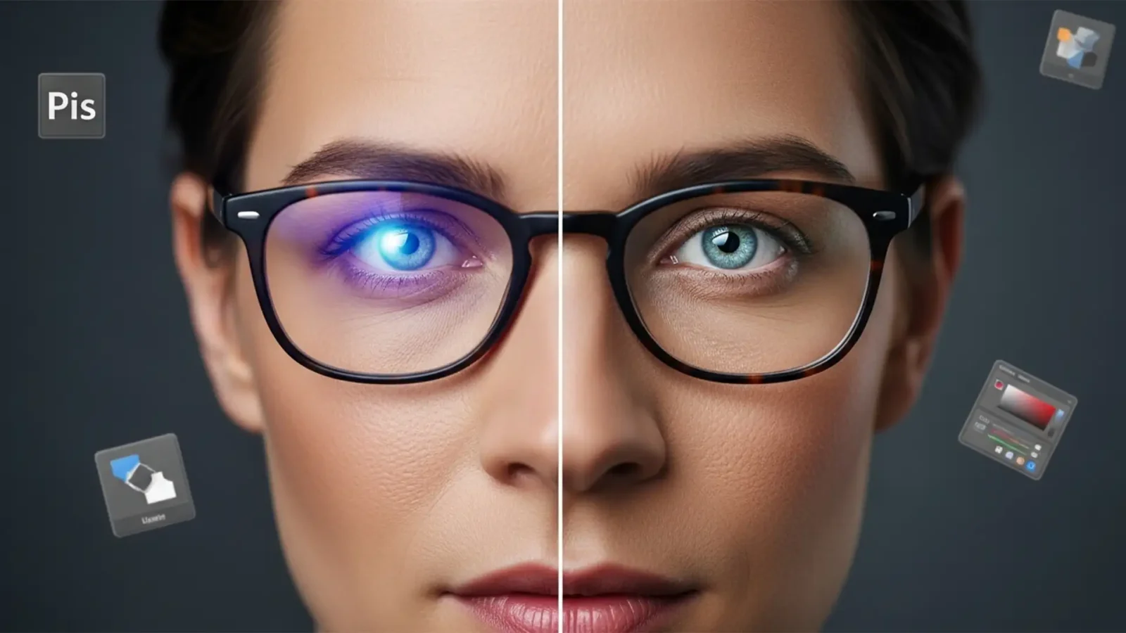 Fix Blue Light Lens Flare in Photoshop Headshots Featured Image