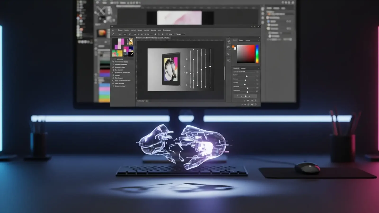 Fix Photoshop v25.5 Invisible Drop Shadow Glitch Featured Image