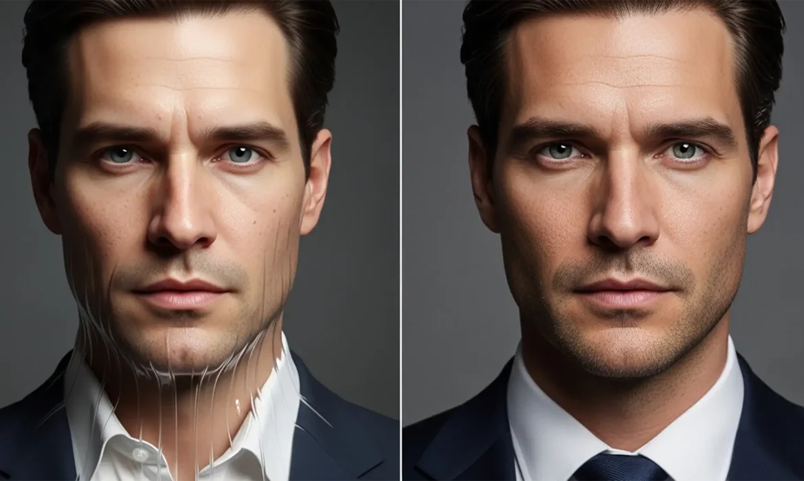 How to Fix AI Headshot Distortions in Photoshop Featured Image