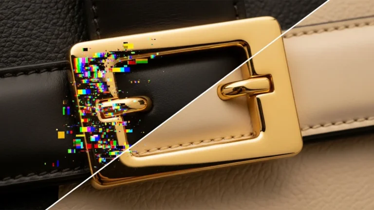 How to Fix Rainbow Artifacts on Bag Hardware in Photoshop