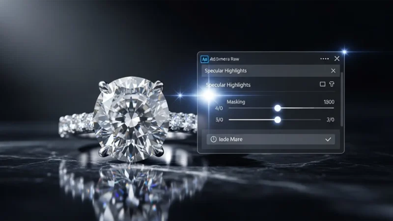 Mastering Photoshop’s New AI Reflection Control for High-Sparkle Diamonds Featured Image