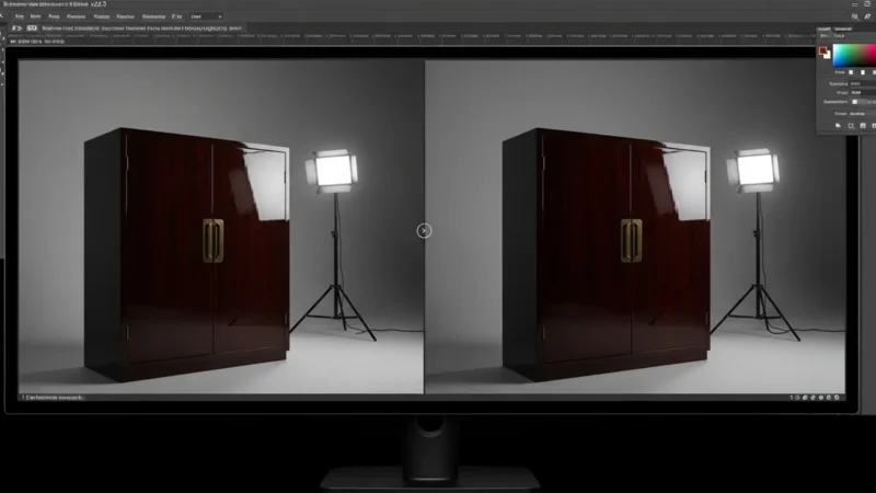 Remove Reflections from High-Gloss Furniture in Photoshop Featured Image