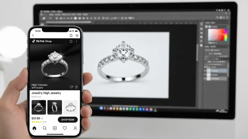 TikTok Shop Jewelry Requirements How to Retouch for High-Conversion Listings Featured Image