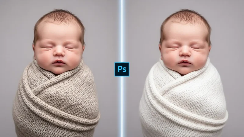 Using Photoshop Generative Fill for Newborn Swaddles Featured Image