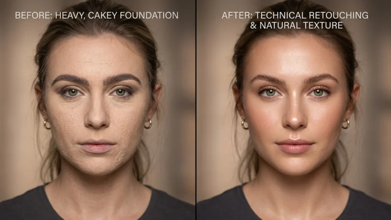 Beauty Retouching 101 How to Fix Cakey Foundation in Photoshop Featured Image