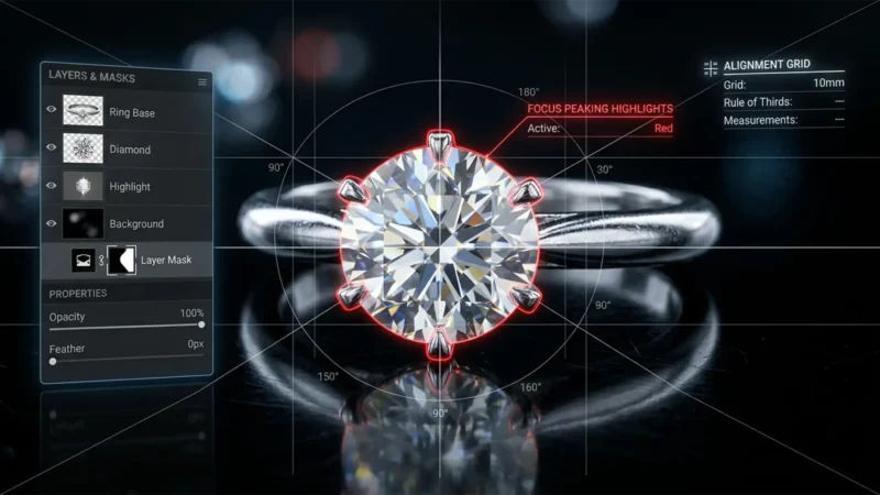 Eliminate Ghosting Advanced Focus Stacking for Jewelry in Photoshop 2025 Featured Image