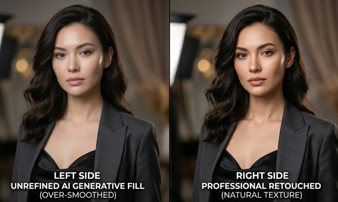 Fix Plastic AI Skin Restore Texture in Fashion Retouching Featured Image