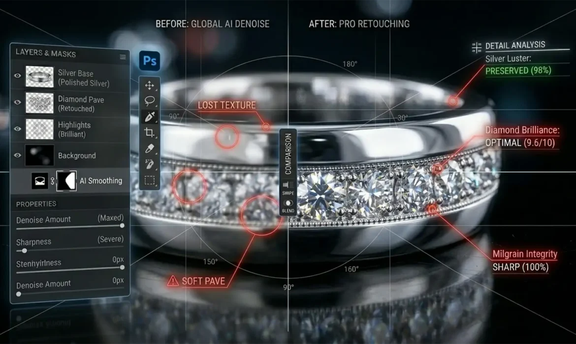 How to Fix Jewelry Reflections When Photoshop Generative Fill Fails Featured Image