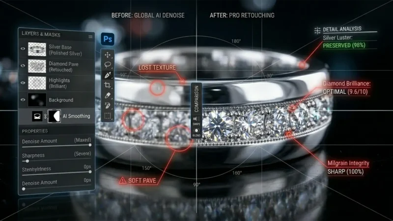 How to Fix Jewelry Reflections When Photoshop Generative Fill Fails Featured Image