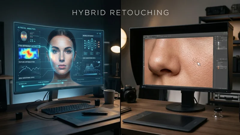 The Hybrid Retoucher Merging AI Speed with Frequency Separation Precision featured Image
